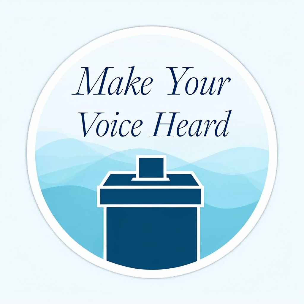 Make Your Voice Heard Elegant Sticker