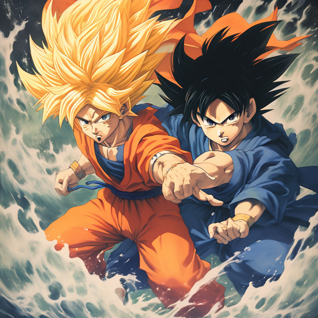 A haora a Satoru gojo peleando con goku by Julio Romero - Playground