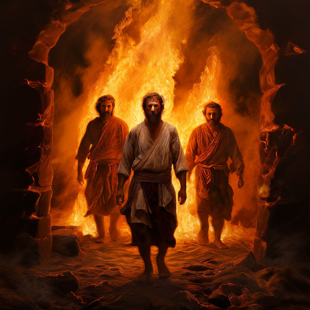 Sermon On The Fourth Man In The Fire The 4th man in the fire joins the 4 hebrew boys in the firer... by