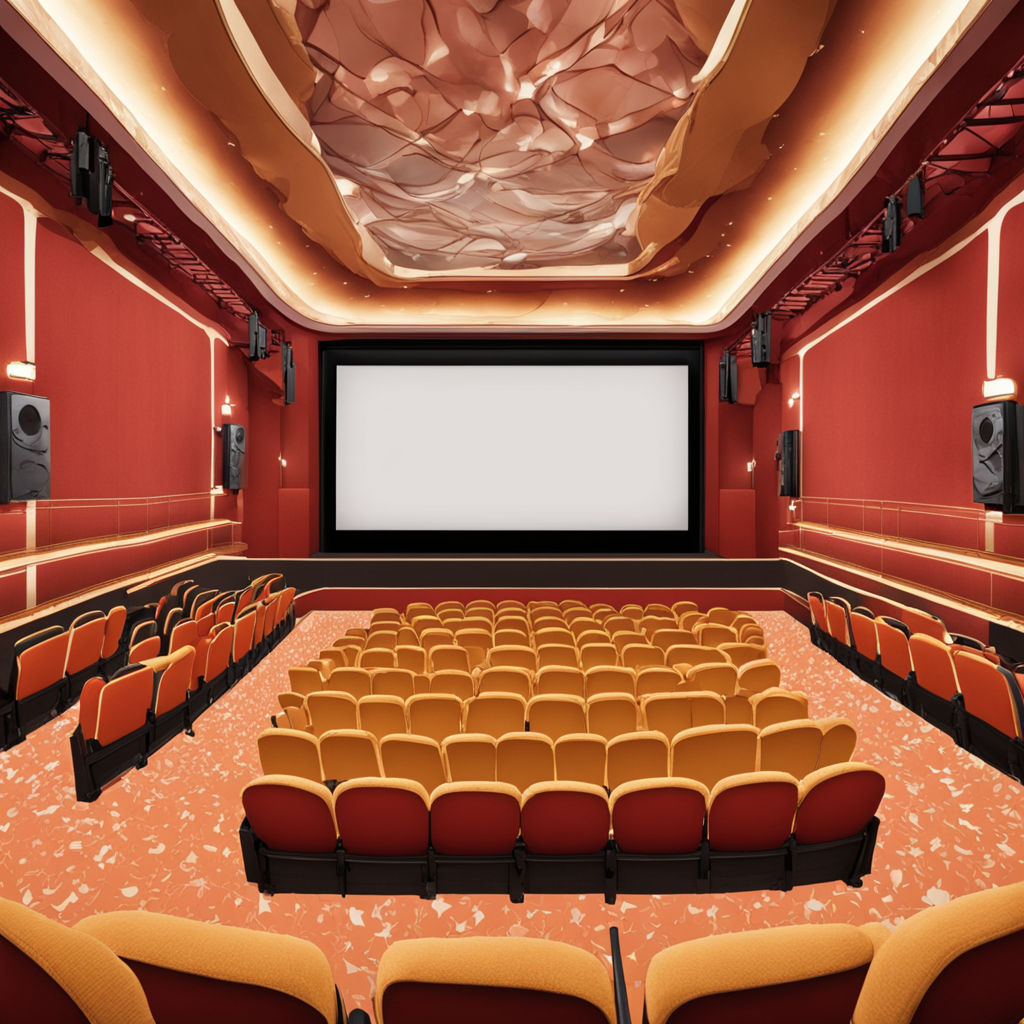 A big movie theater hall with screen by Павел Никулин - Playground