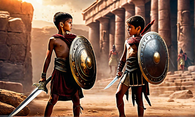 Visual 27: 800 b.C. Sparta. two 10 year old Spartan children... by ...