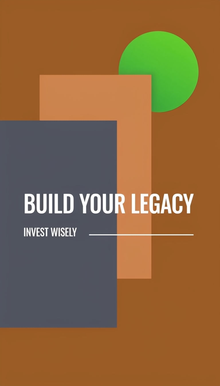Bold Geometric Design for Investment Legacy Social Media Post