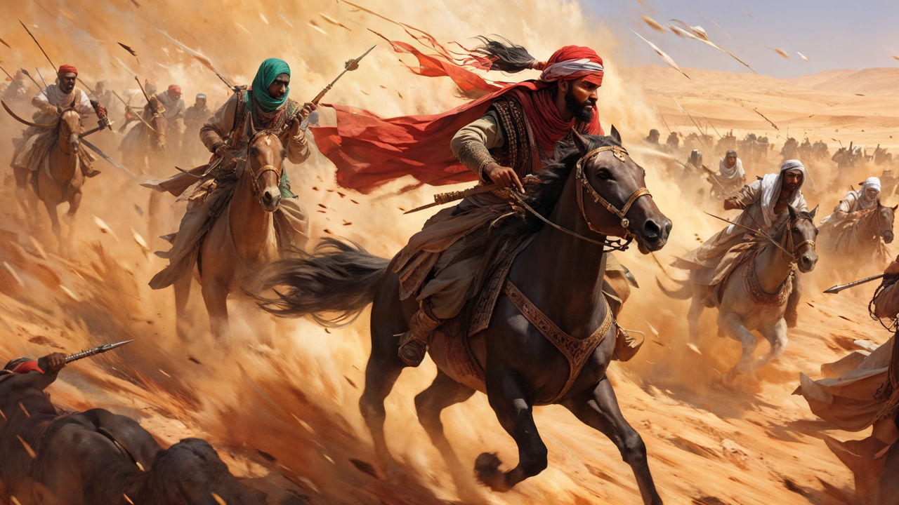 Illustration Of A Desert Battlefield By Saifullah Mansoor Playground