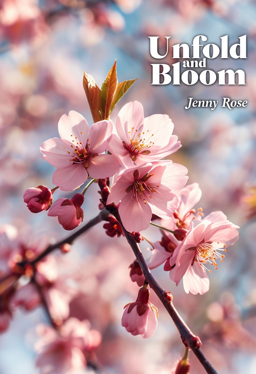 Serene Cherry Blossom Photography for Unfold and Bloom eBook Cover