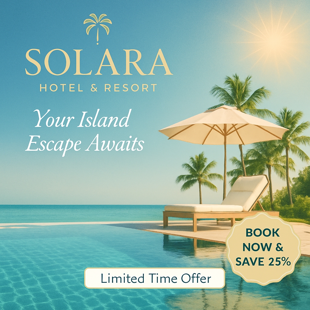 Serene Tropical Escape at SOLARA Hotel & Resort Advertisement
