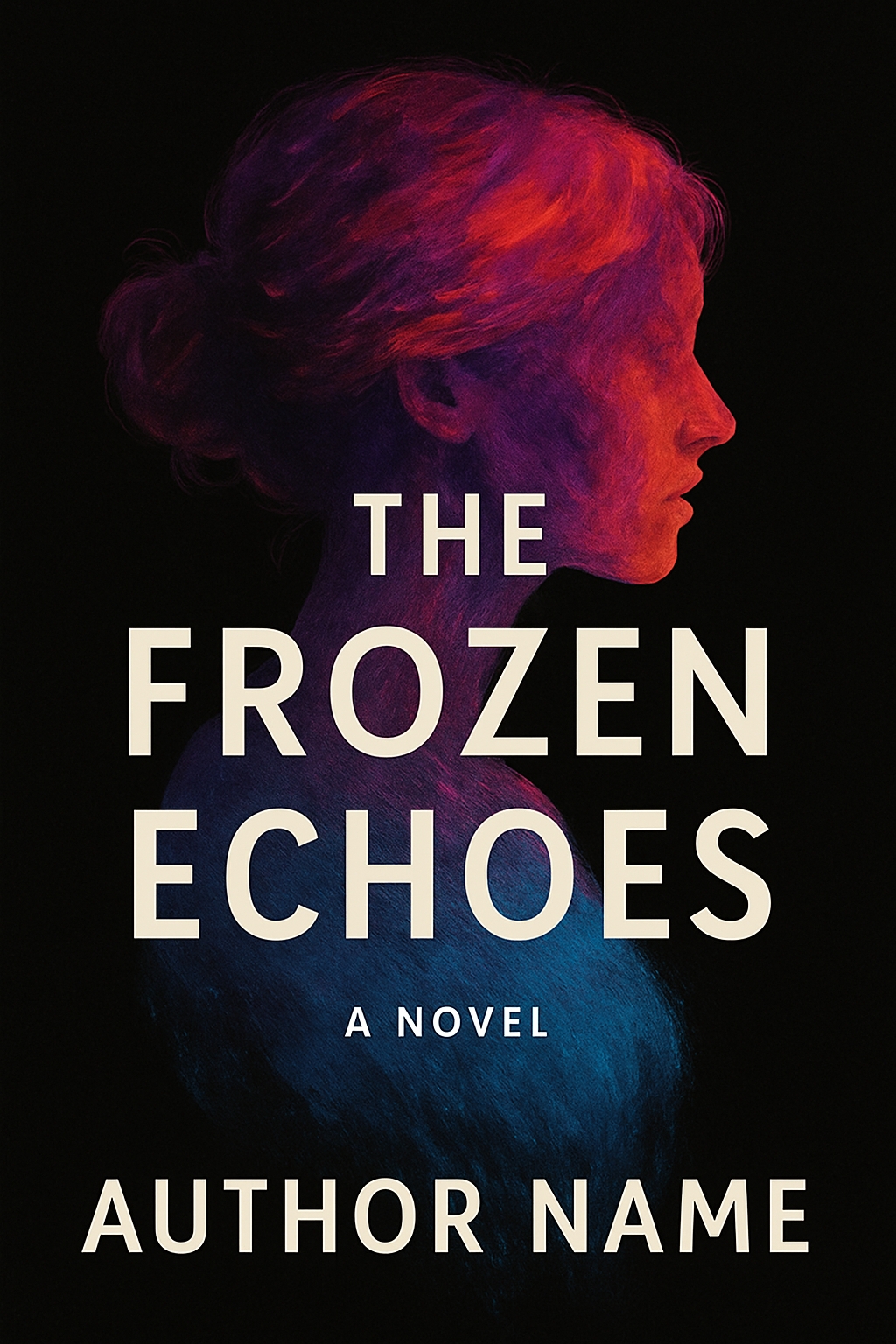 Striking Modern Book Cover Design for The Frozen Echoes EBook Cover