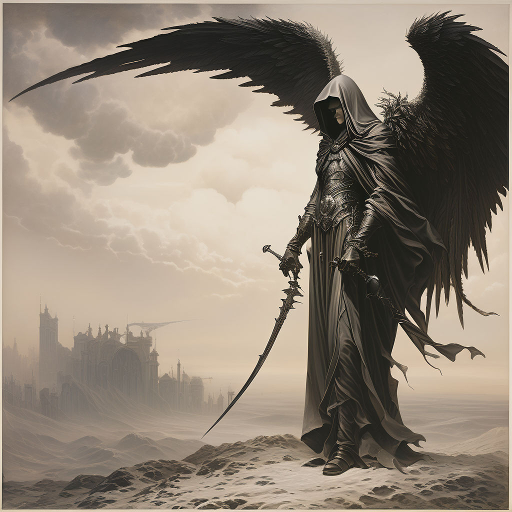 Angel Of Death Clad In A Hood By Melissa Dugger - Playground