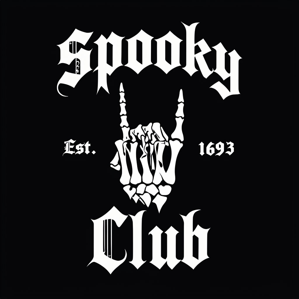 Gothic Spooky Club Rock On Gesture T-Shirt