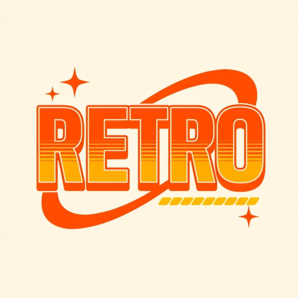 Vintage Retro Graphic Design in Warm Tones T-shirt