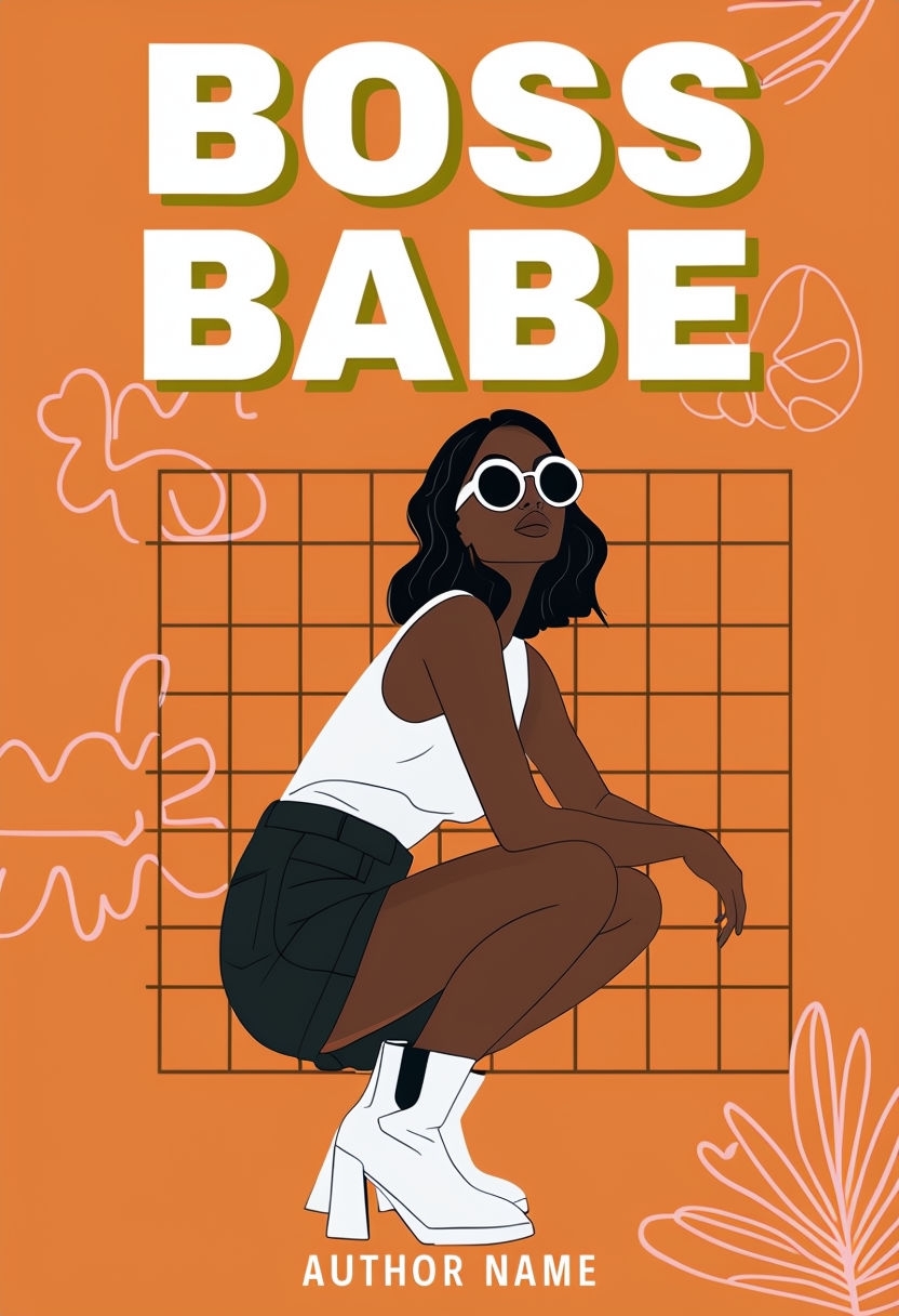 Empowering Minimalist Boss Babe Illustration for EBook Cover