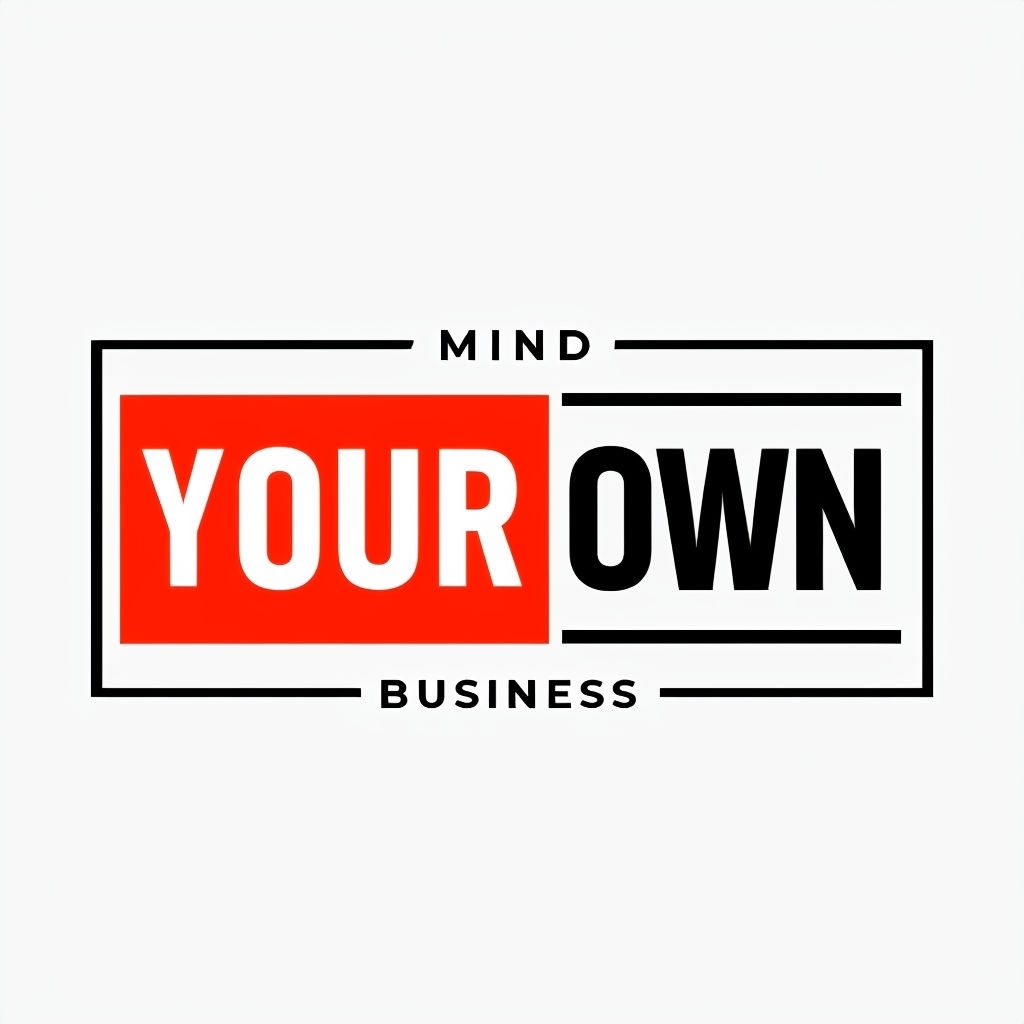 Modern Minimalist 'Your Own' Logo Design with Bold Text