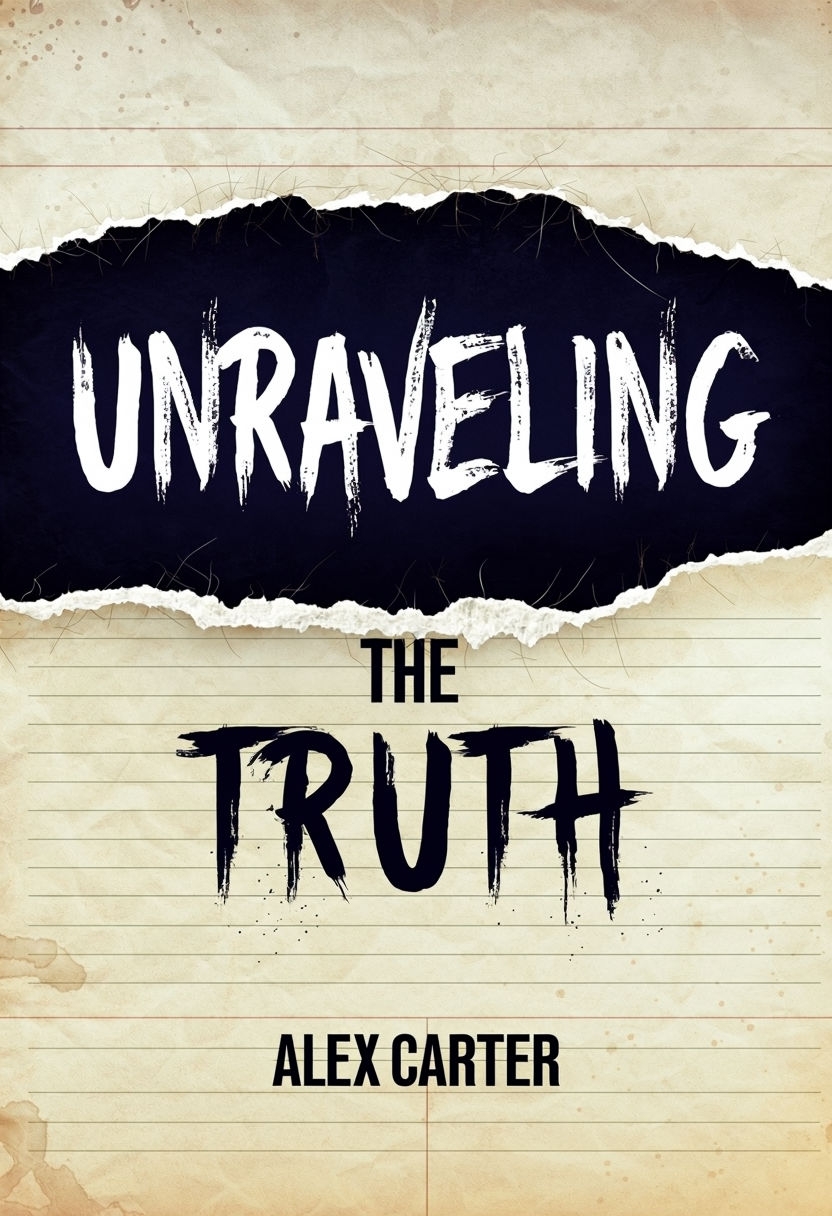 Unraveling the Truth Aged Notebook Cover Art Design EBook Cover