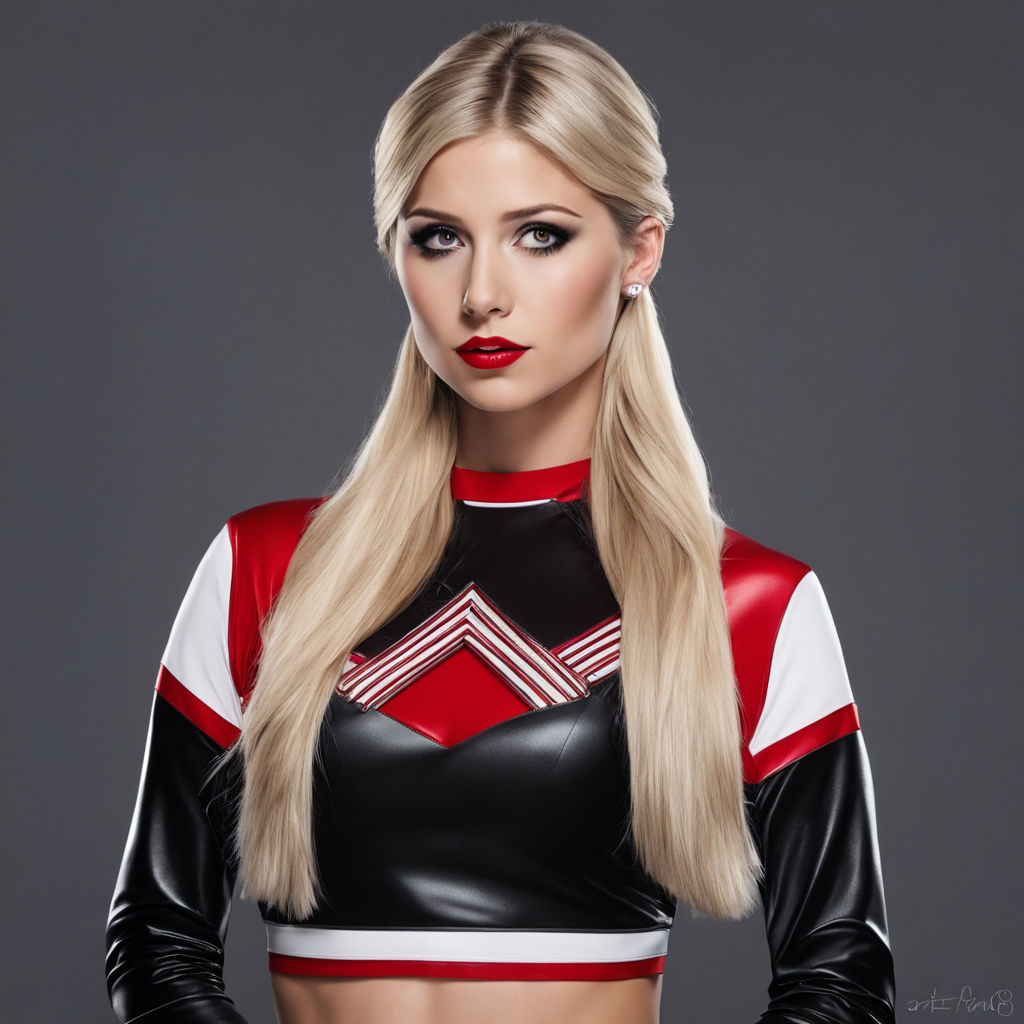 Dark Red cheerleading outfit