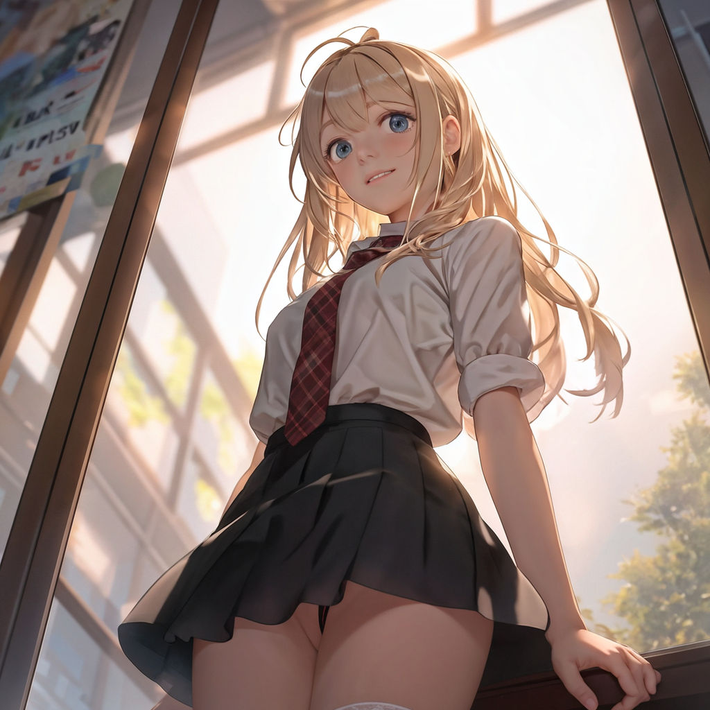 anime girl upskirt