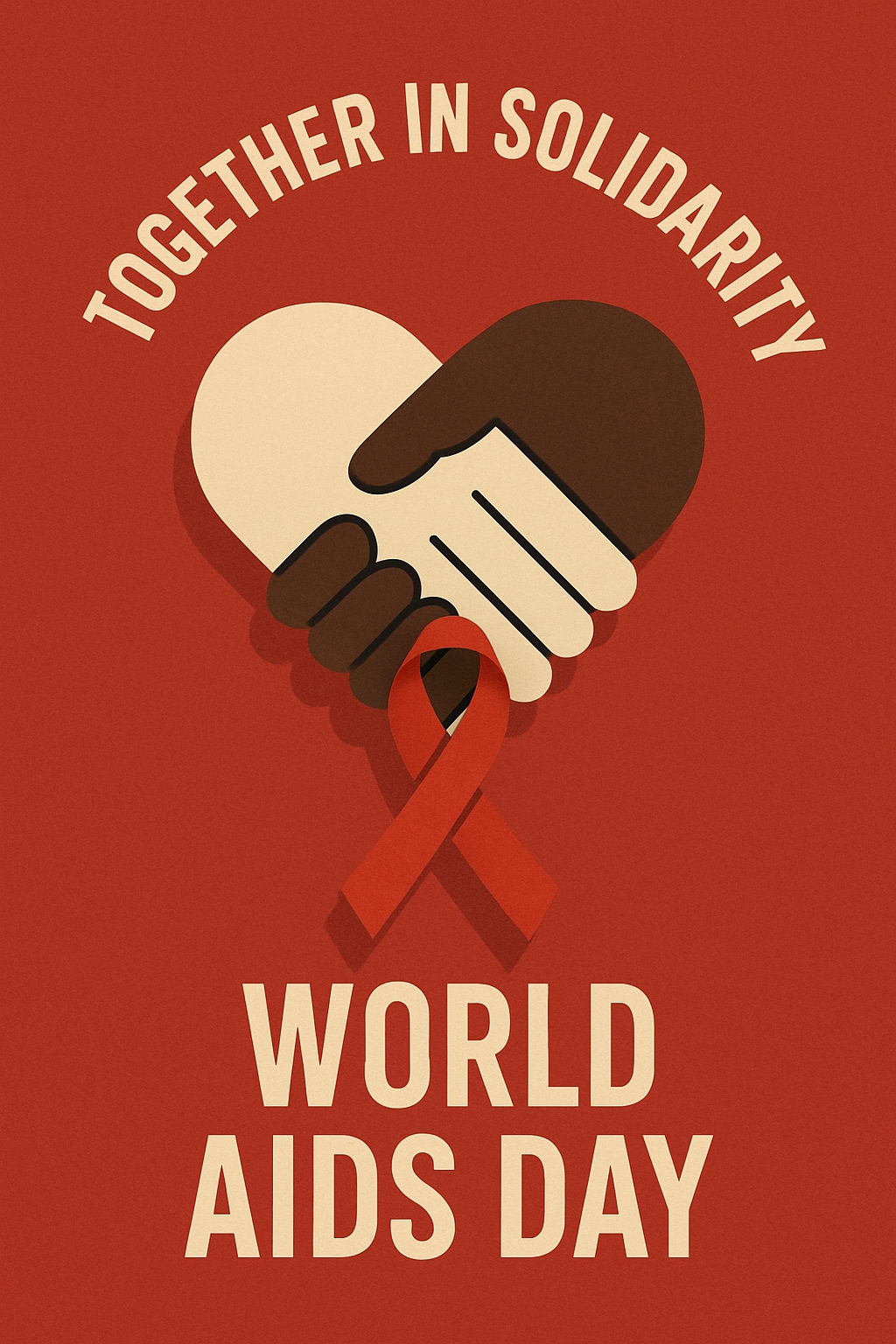 World AIDS Day Together in Solidarity Graphic Poster