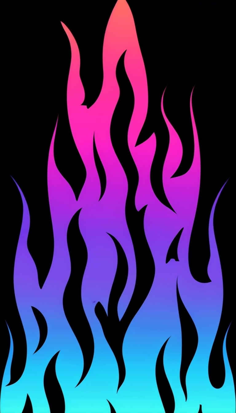 Vibrant Abstract Flame Pattern Phone Case Cover