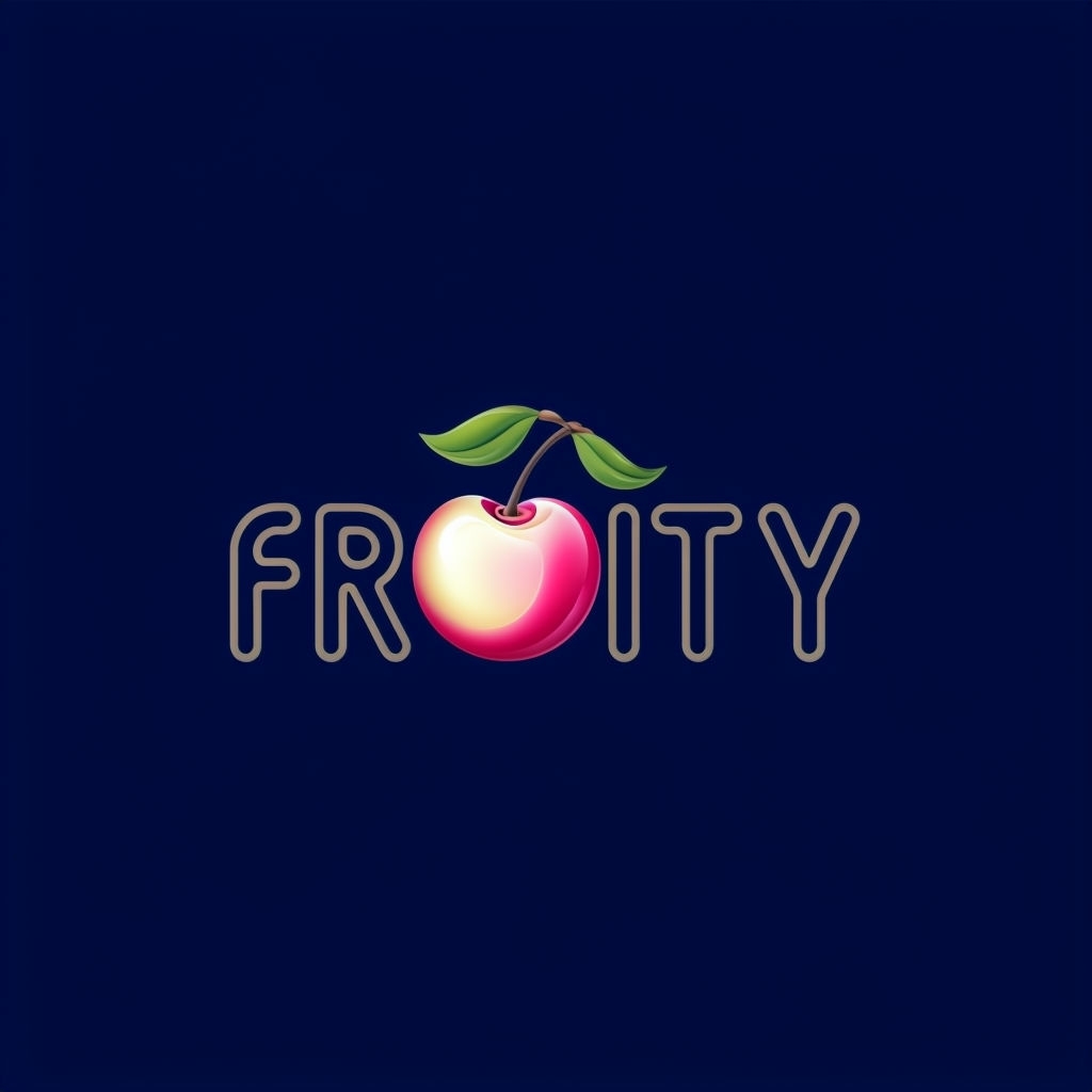 Playful FruITY Logo Design Featuring Glossy Cherry Illustration