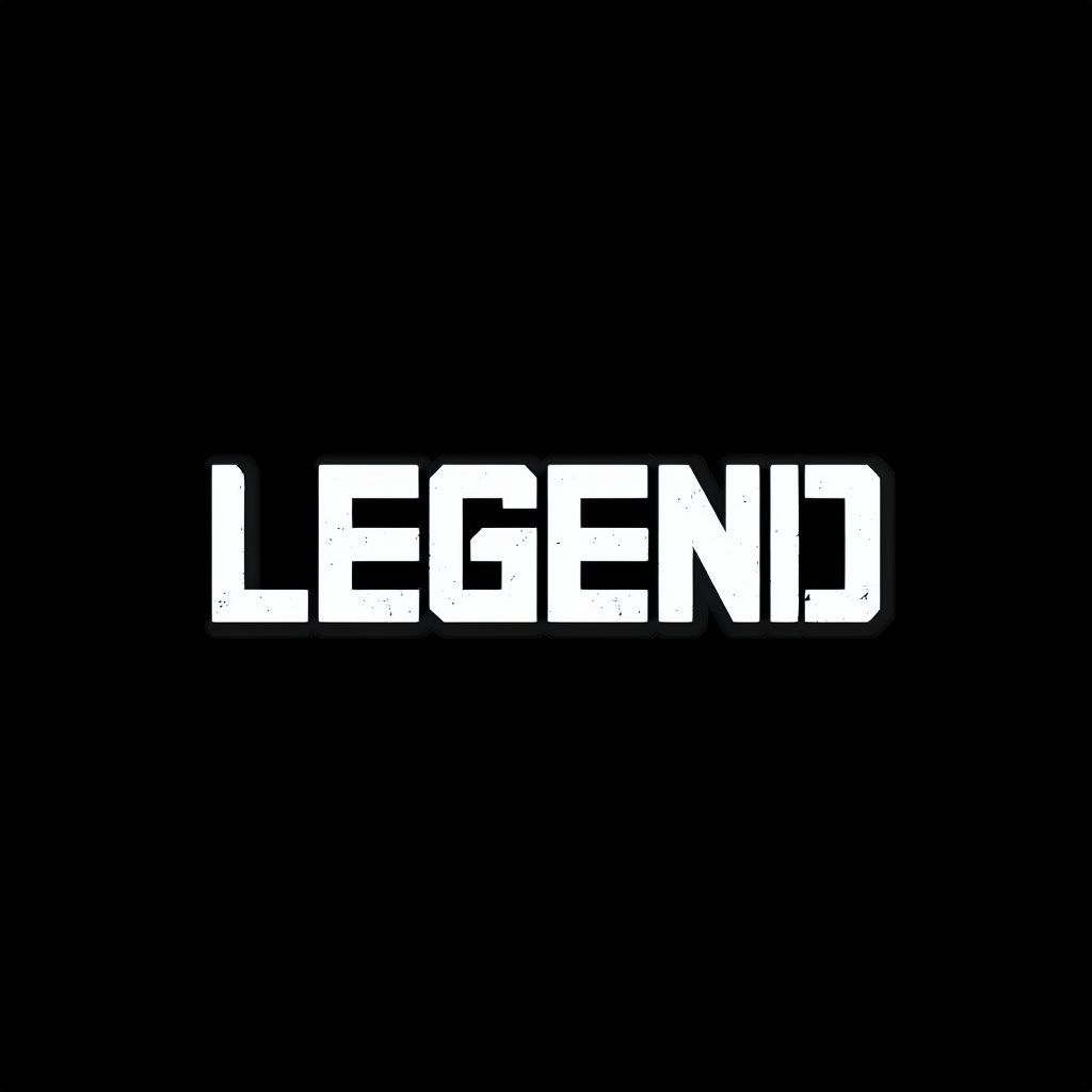 Bold Minimalist Legend Typography T-Shirt
