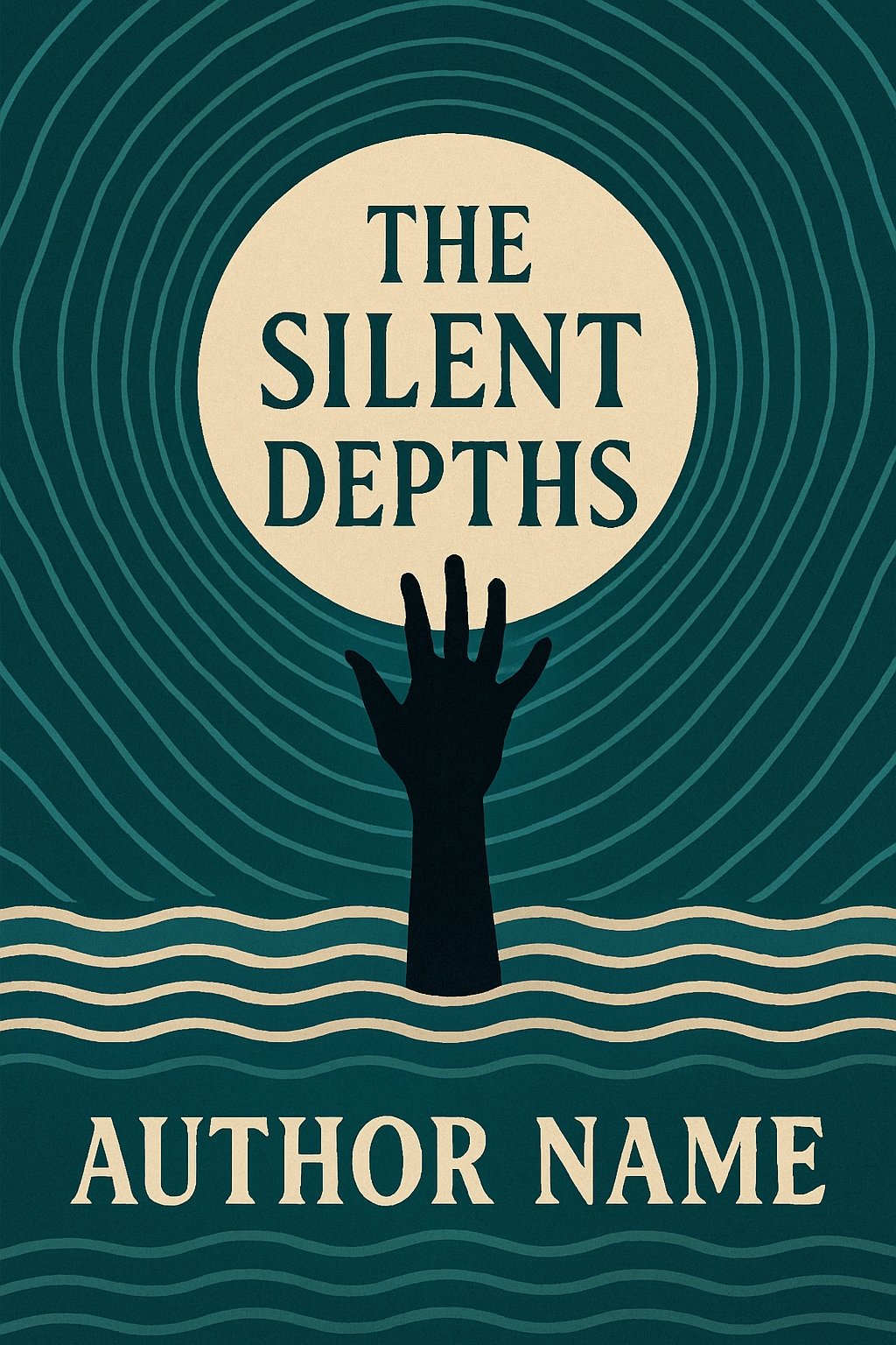 The Silent Depths Minimalist Eerie Design for EBook Cover