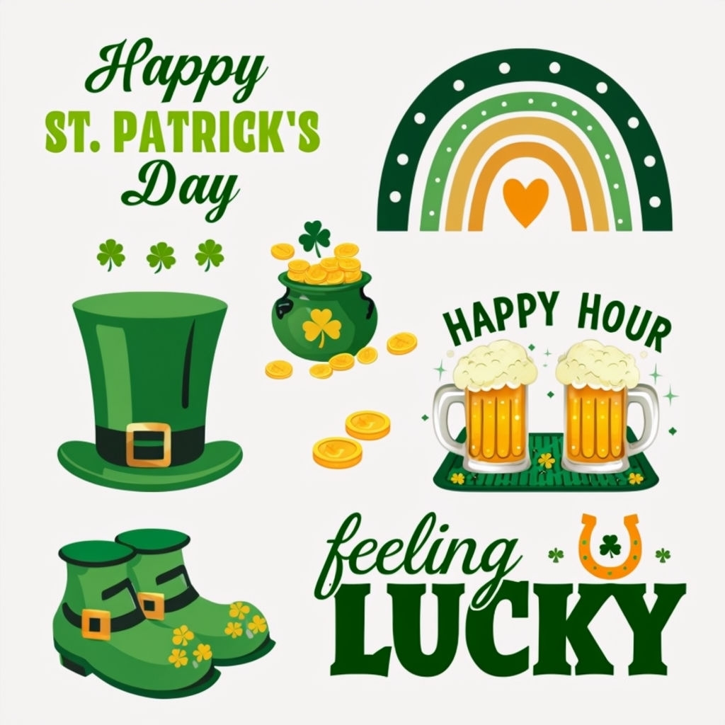 Festive St. Patrick's Day Celebration Design Seamless Pattern