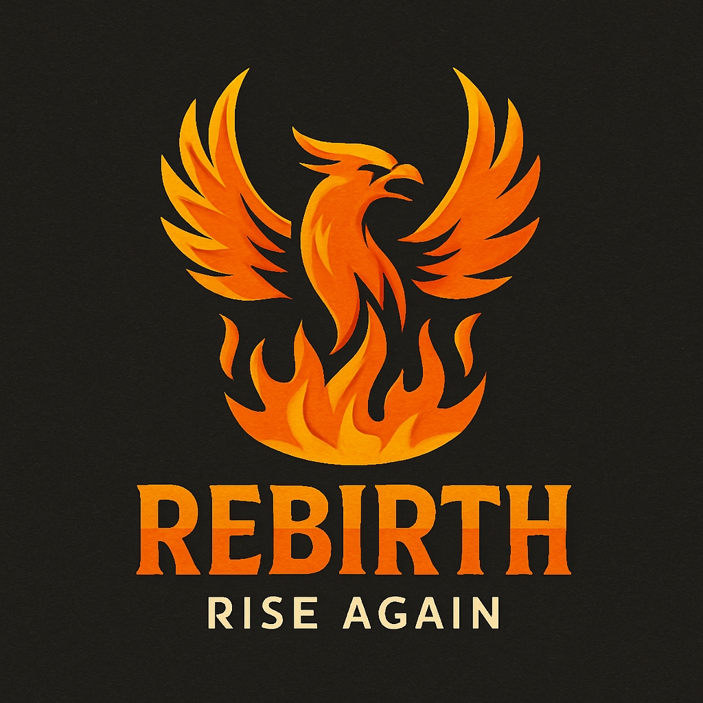 Dynamic Phoenix Logo Symbolizing Rebirth and Transformation