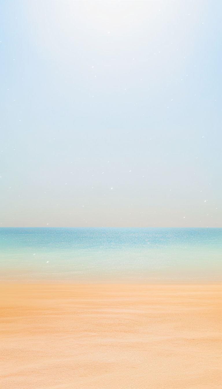 Serene Sun-Bleached Desert and Sea Abstract Mobile Wallpaper