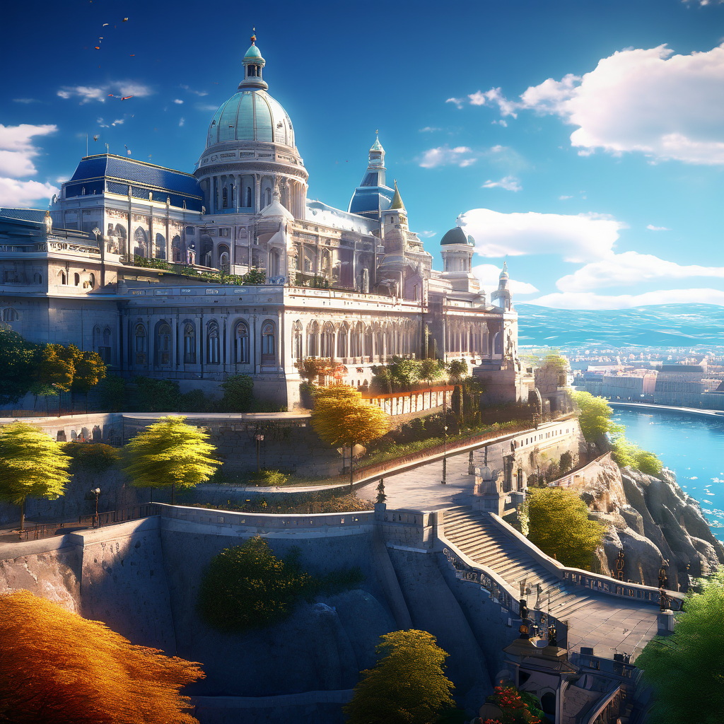 Buda castle budapest anime style by Abdullah_89@hotmail.de - Playground