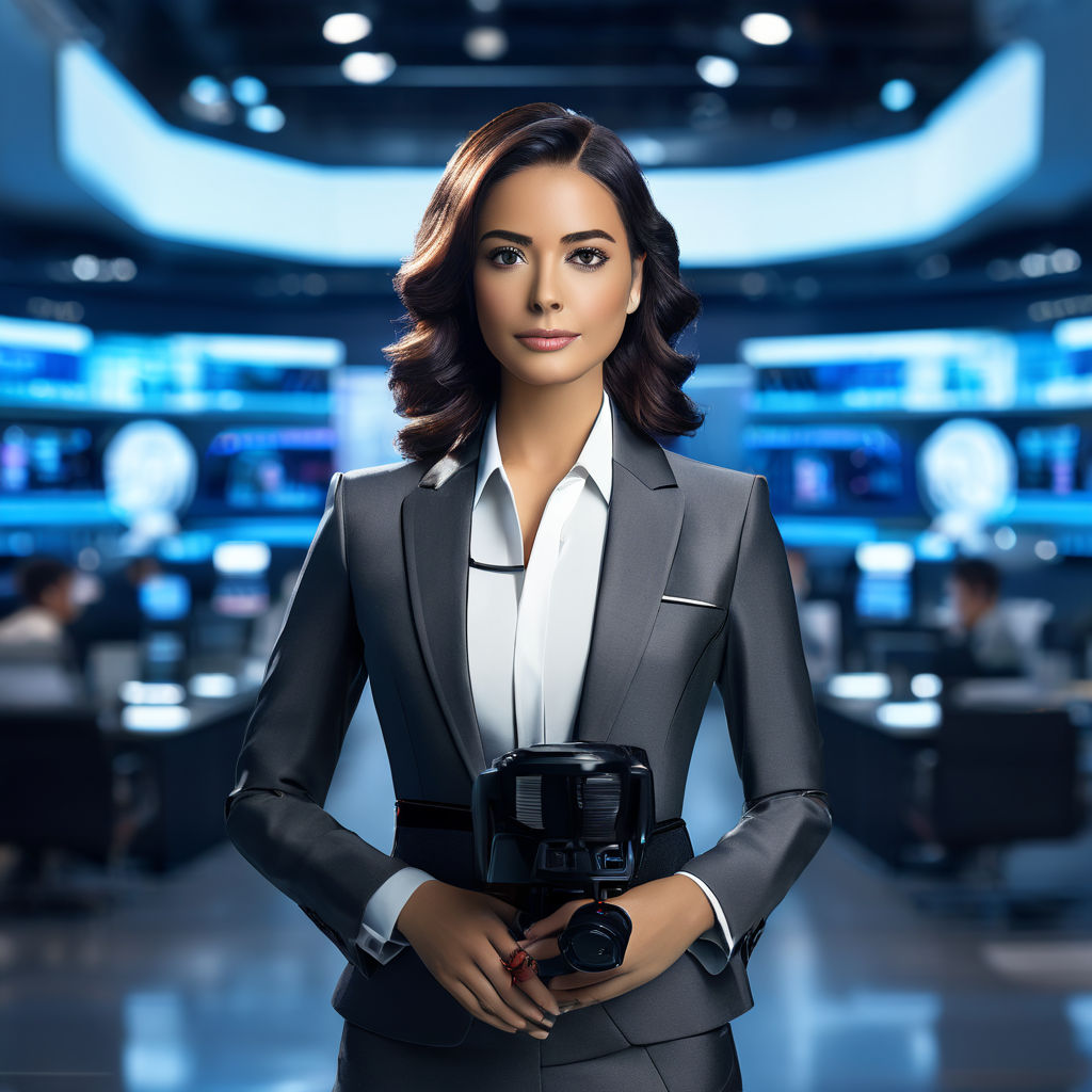 female news reporter ai voice