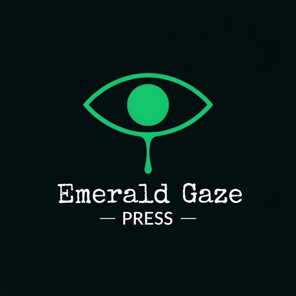 Minimalist Emerald Gaze Logo for Artistic Publishing Brand Logo