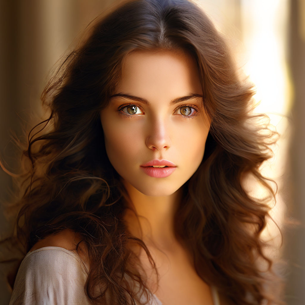 beautiful::7 brunette woman