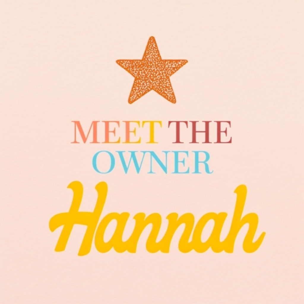 Colorful Meet The Owner Graphic Design with Star Social Media Post