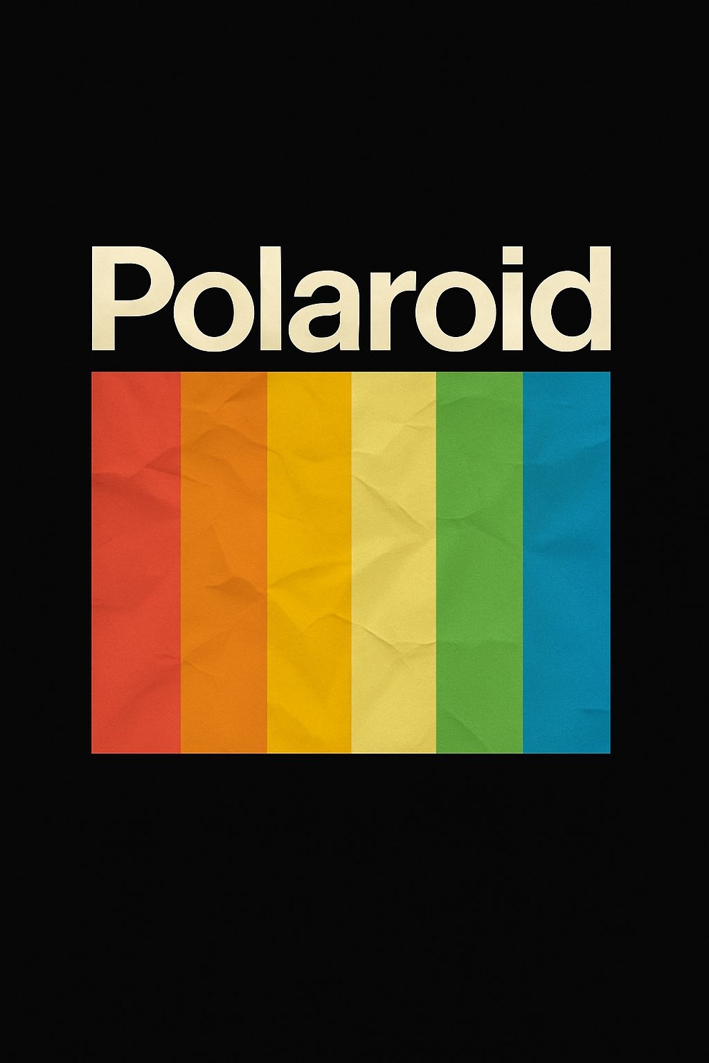Vibrant Retro Polaroid Graphic Design T-Shirt