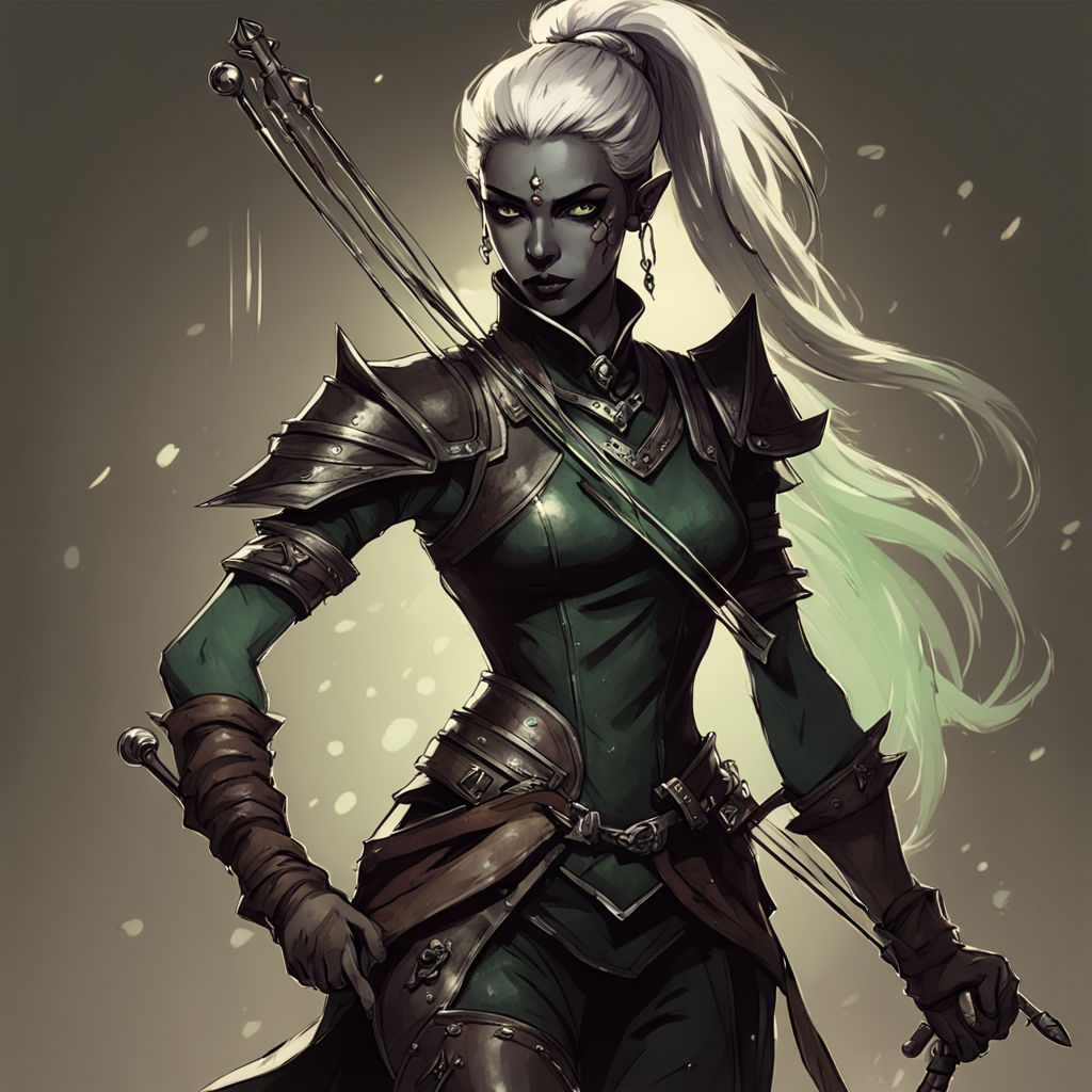 Drow bard concept art by Никита Лученок - Playground