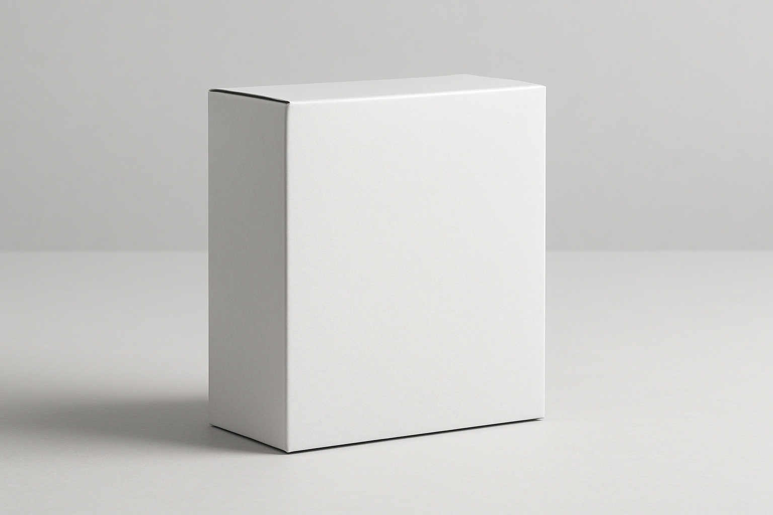 Sleek Minimalist White Box Product Photography Mockup