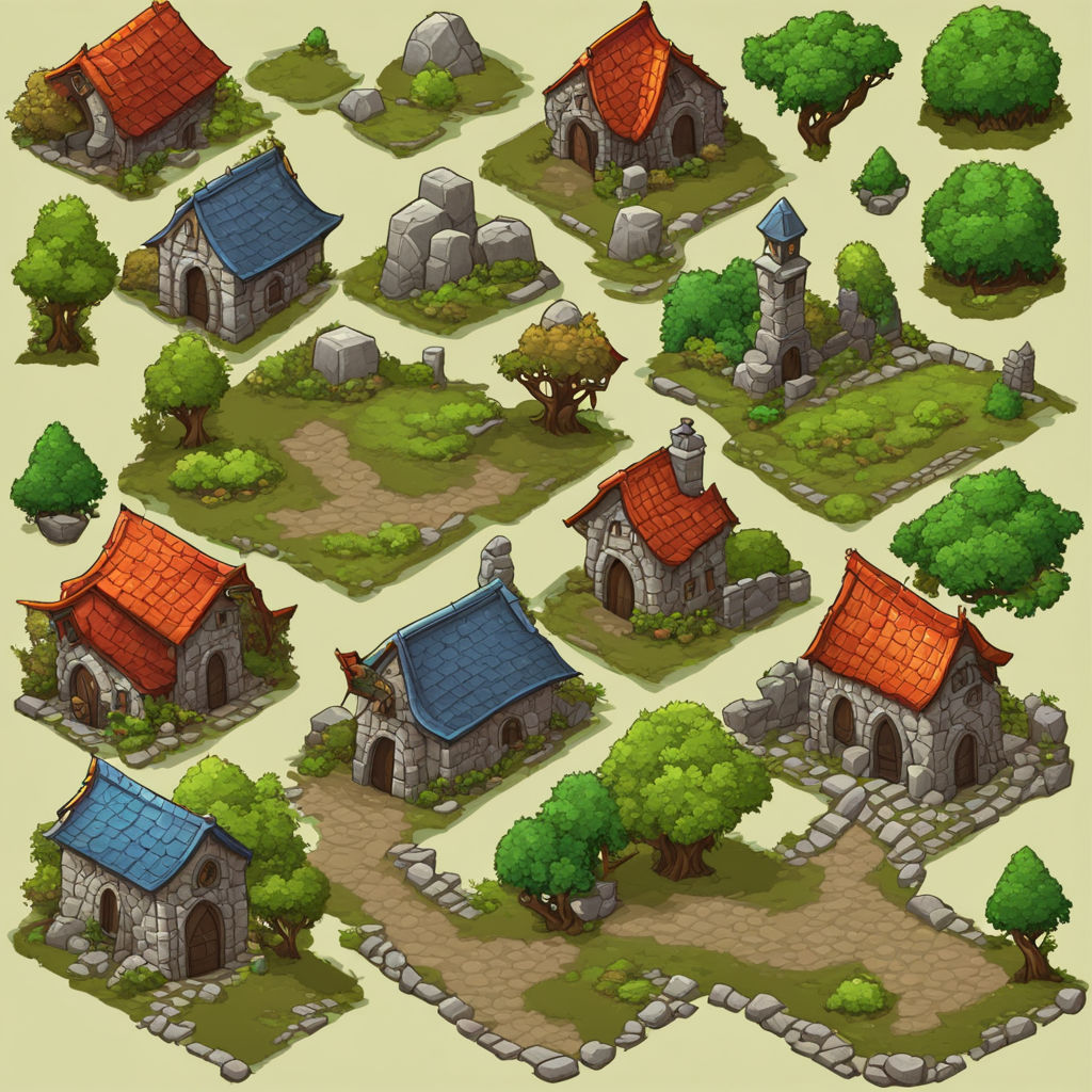 Medieval fantasy game map icon by Russel Lunt - Playground