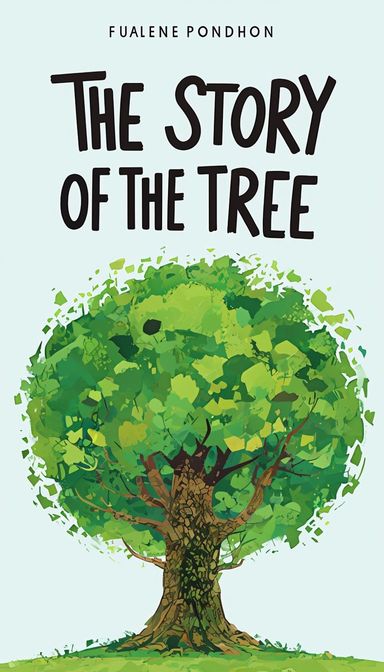 Vibrant Digital Illustration of The Story of the Tree EBook Cover