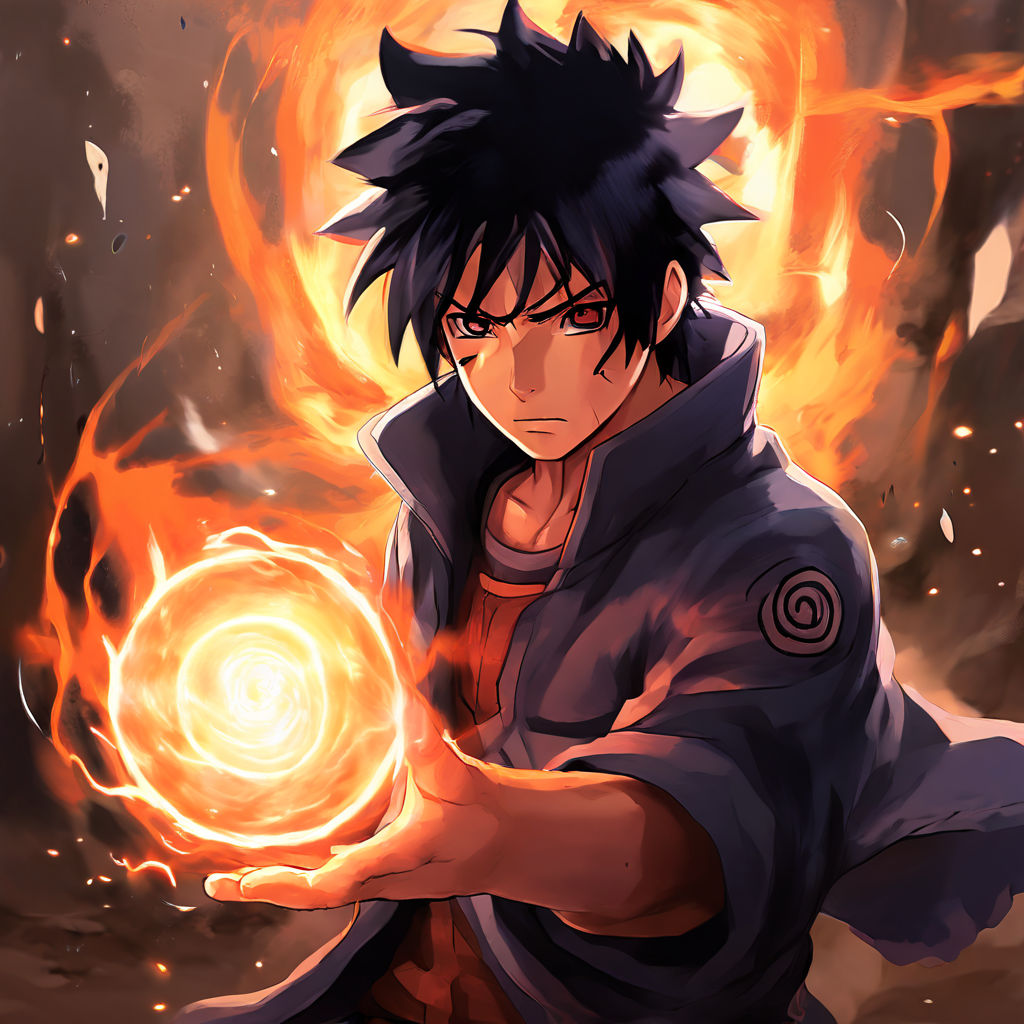 Naruto atravesando a sasuke con un Rasengan by Antonio Robles Martínez ...