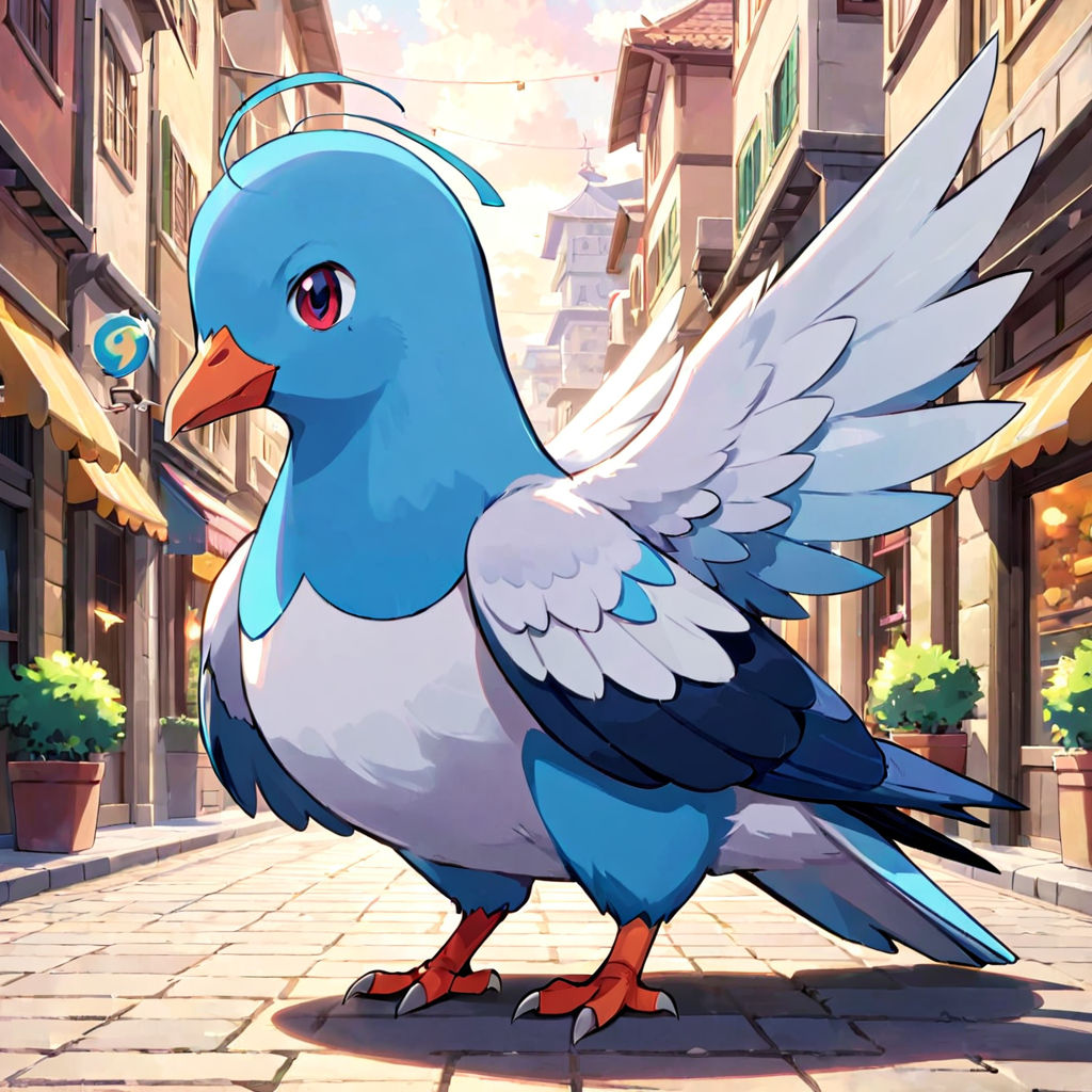 A City pigeon pokemon in pokemon anime Graphic by Roman Zimmer - Playground