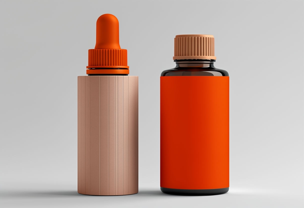 Minimalist Essential Oil Packaging Product Photograph Mockup