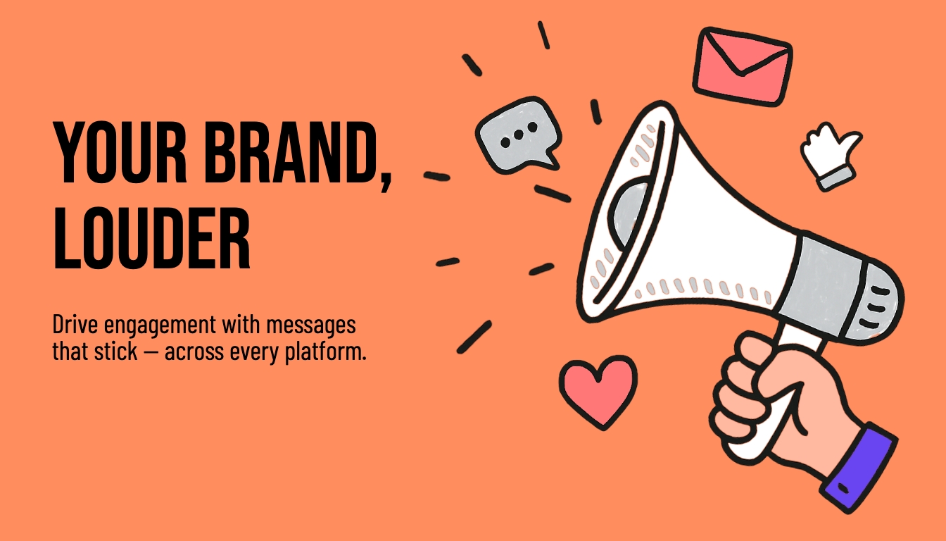 Vibrant Loud Brand Engagement Advertisement Banner