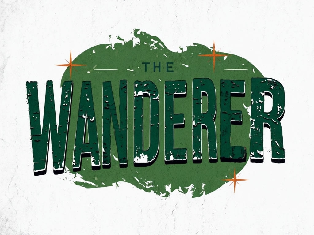 Vintage Wanderer Adventure Typography Hat Design