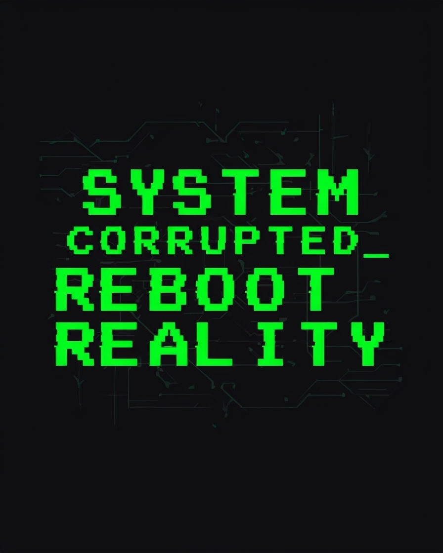 Glitched Gamer SYSTEM CORRUPTED Reality T-Shirt
