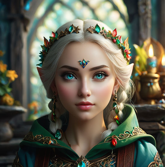 The elf A girl of Slavic appearance. A feminine image with c... by ...