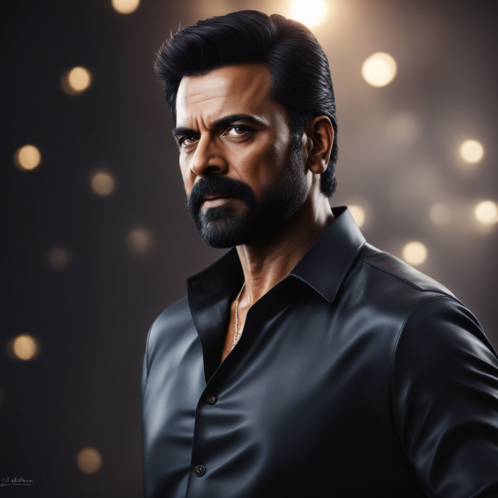 A hyper realistic portrait of south indian telugu actor Venk... by ...