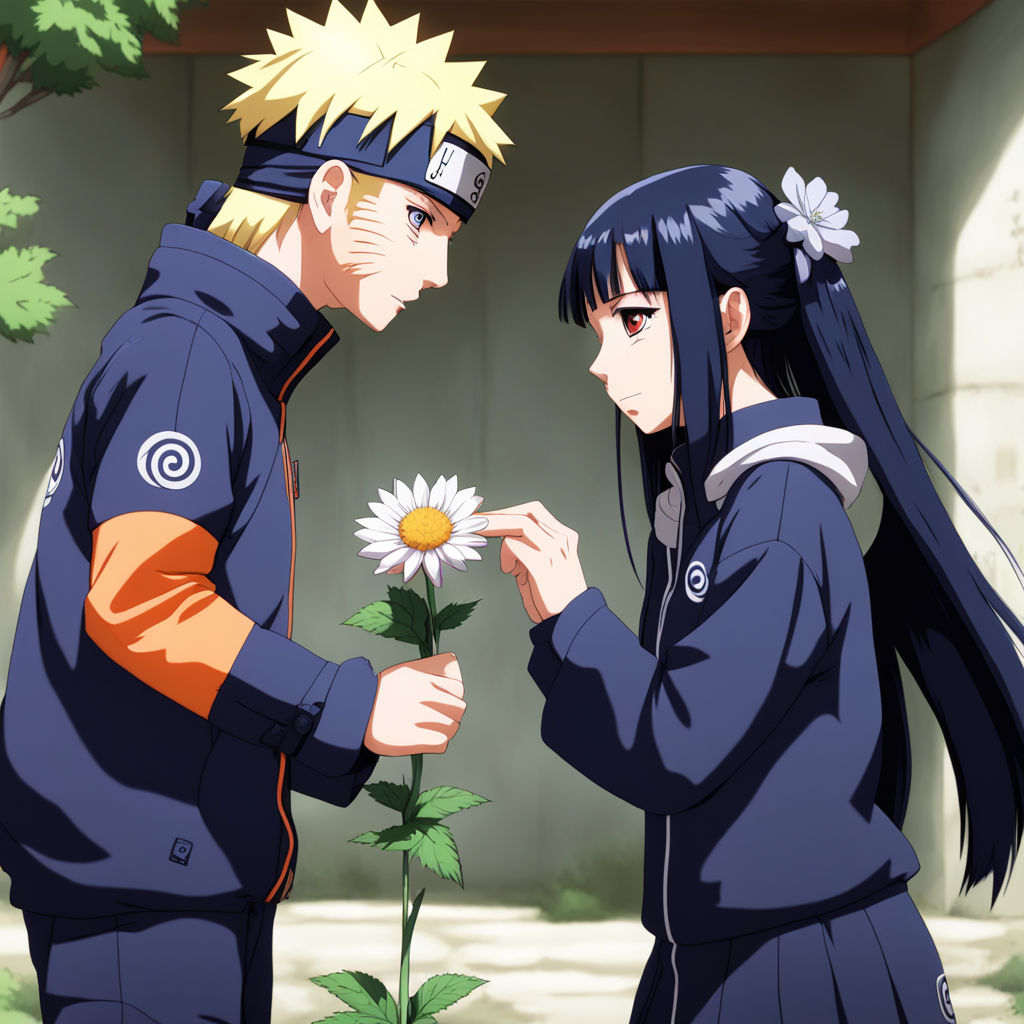 naruto and hinata kiss realitic