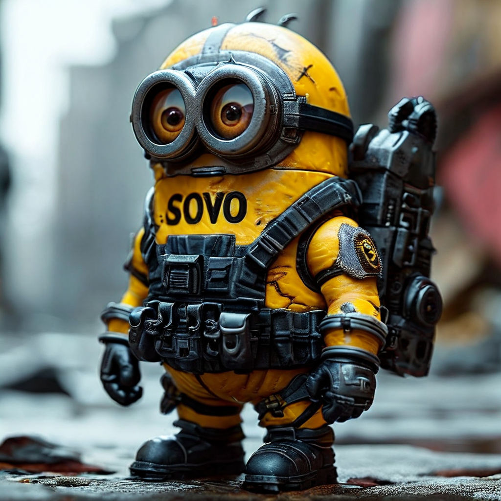 Russian military minion with SVO TEXT on his armor suit by Federico ...