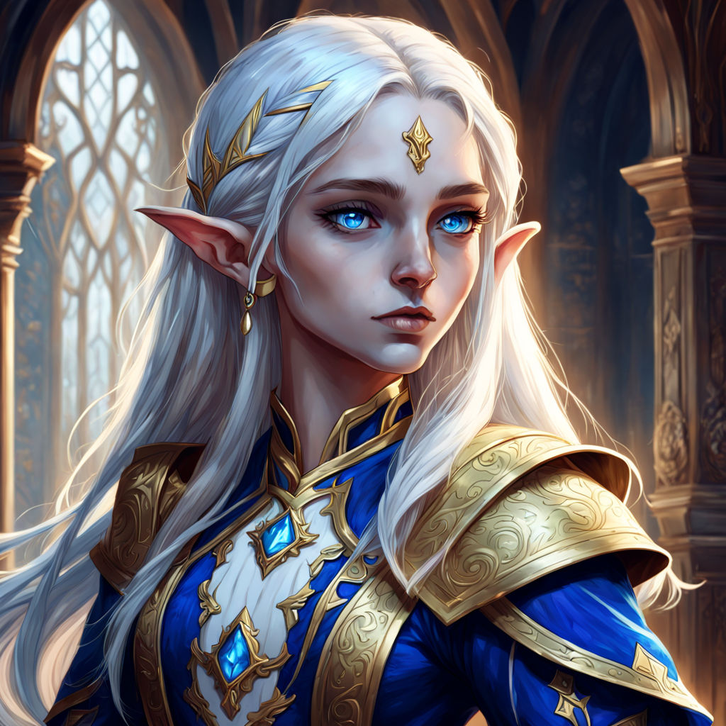 Very Young Female Noble High Elf By Anita Munekata - Playground