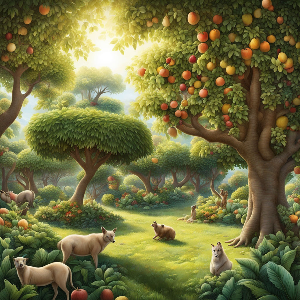 The Garden of Eden full of animals by André Luiz Reis da Cruz André ...