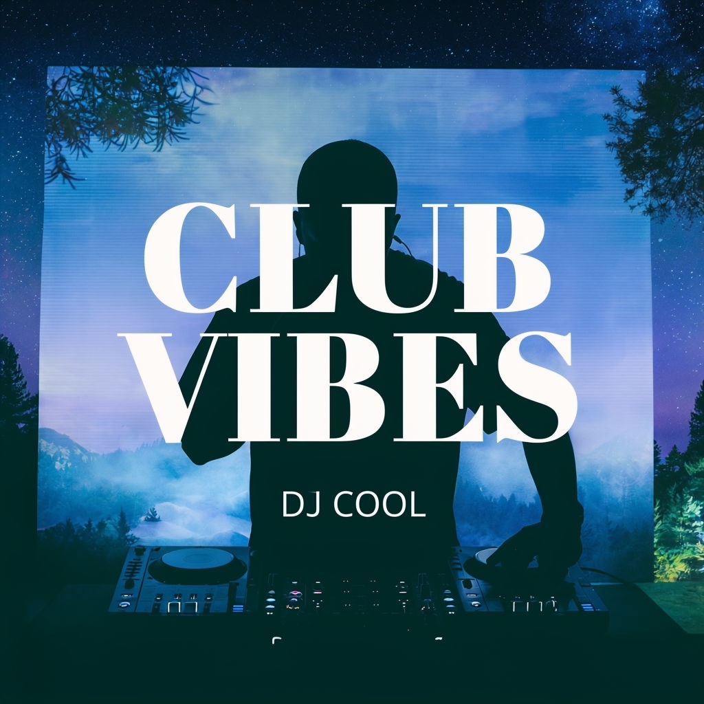 Majestic DJ Club Vibes with Ethereal Nature Background Spotify Album Cover