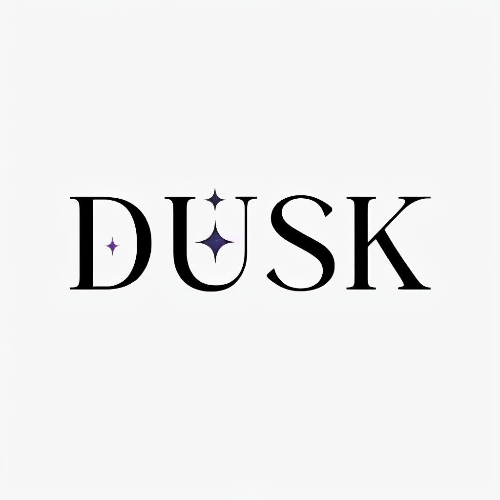 Elegant Minimalist DUSK Logo for Fragrance Brand Design Logo